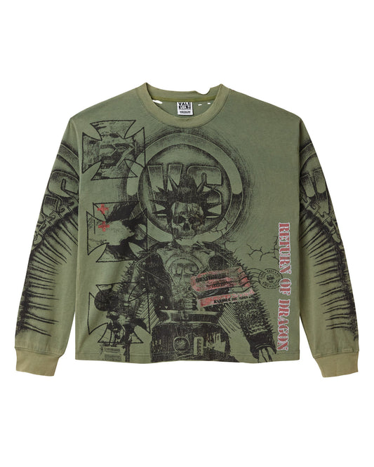 VALE FOREVER GREEN REGGIE LONGSLEEVE