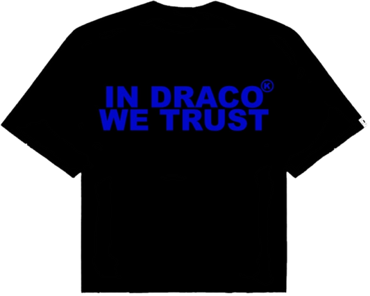 IN DRACO WE TRUST OVERSIZED TEE (Blue Devil)