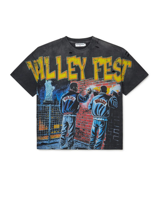 VALE FOREVER GRAFFITI BIG TEE BLACK