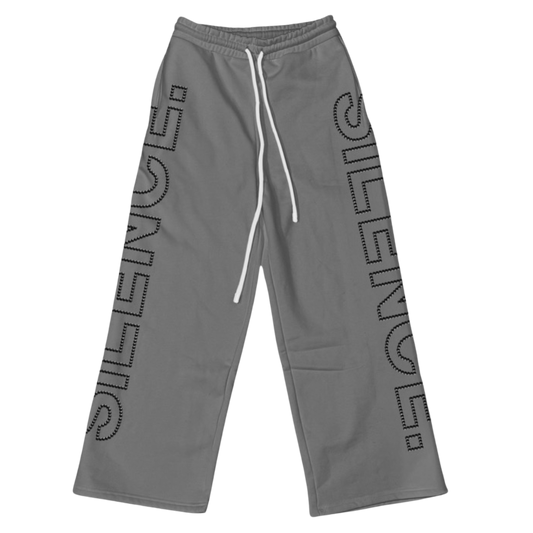 Overly Black Rhinestone Sweatpants