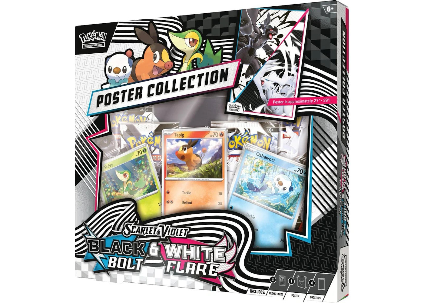 Pokémon Scarlet & Violet Black Bolt/White Flare Unova Poster Collection Box